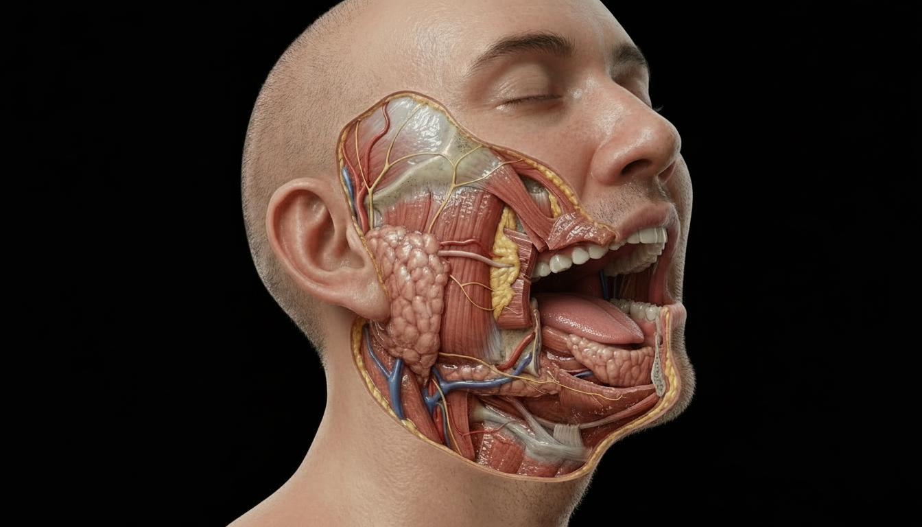 Anatomía de las glándulas salivales