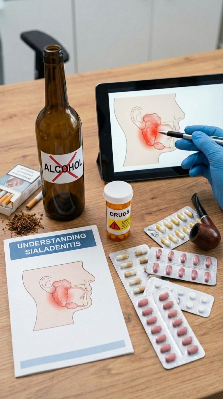 Sialoadenitis por sustancias: efecto del alcohol, tabaco y drogas en las glándulas salivales